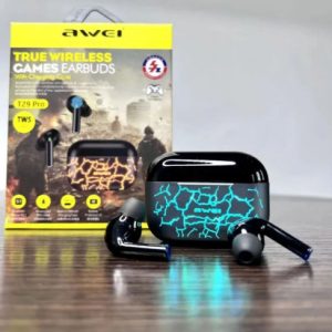 Awei T29 Pro Wireless Gaming Earbuds – RGB Lighting Case | Bluetooth 5.0 | IPX6 Waterproof | 8H Talk Time