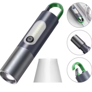 Rechargeable LED Flashlight with Lamp Cover | USB Charging Torch | Portable Emergency Light Torch with Lamp Cover | Digital Thunder X Portable & Compact Light