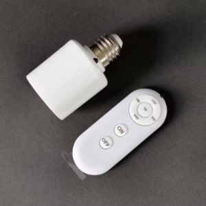 E27 Switch Lamp Holder with English Remote Control