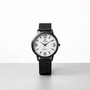 Minimalist analog wristwatch with a clean, modern design watch