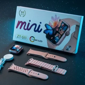ZT-S11 Mini Smartwatch – Super AMOLED 3 Straps Wireless Charging