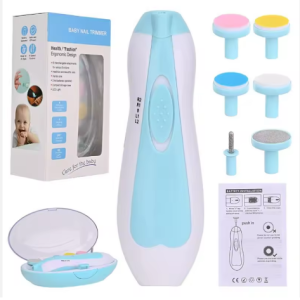 For Newborn Infant Baby Nail Trimmer Electric Baby Nail Clippers Safe Baby Nail File Kit Manicure Set Trim Polish Grooming Kit