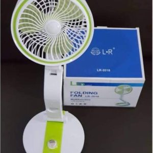 New Rechargeable Folding Table Fan with Led Light