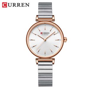 CURREN Watches 2025 Charming Women's Quartz Wristwatches With Rhinestones Stainless Steel Clock Relojes Para Mujer